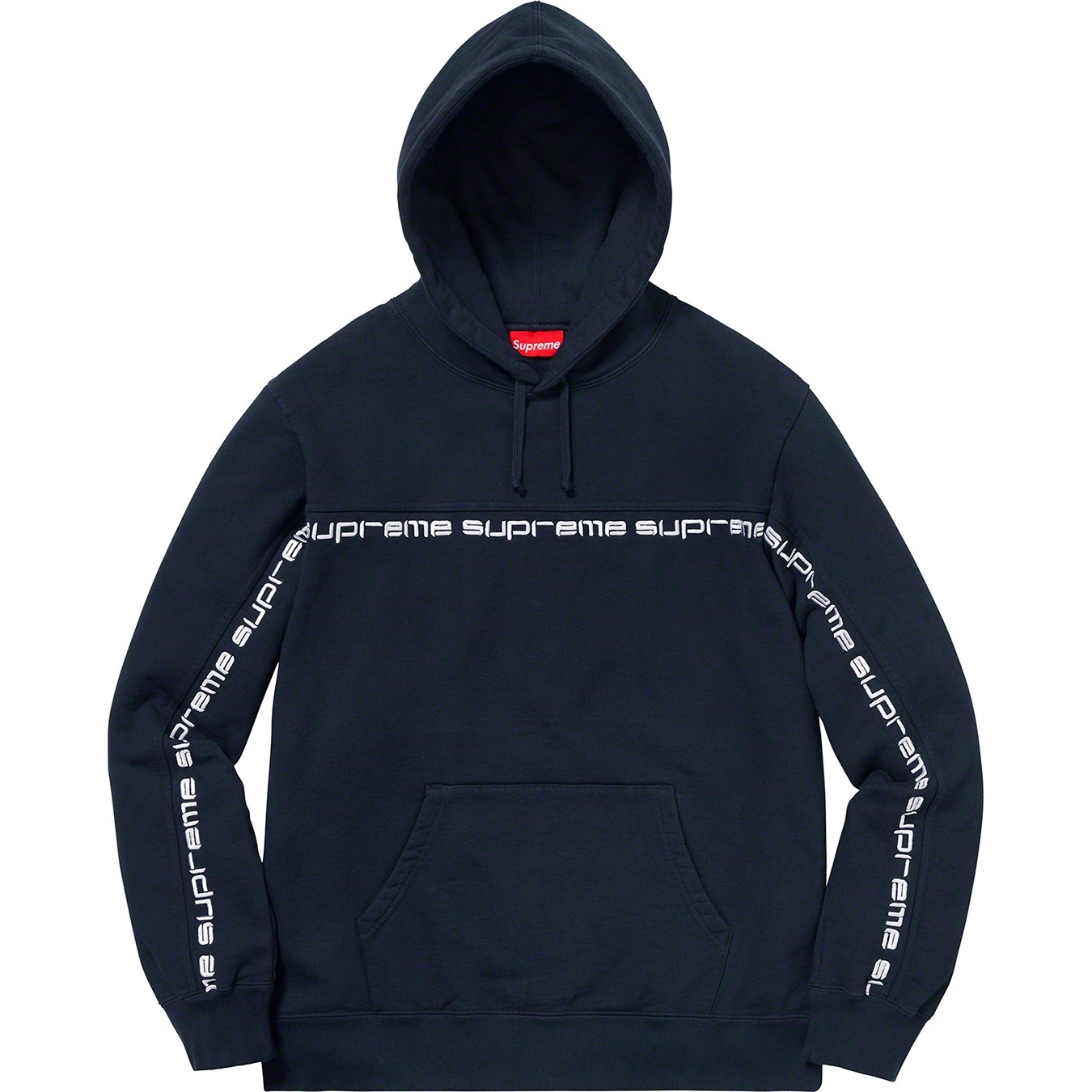 Text Stripe Hooded Sweatshirt view 6